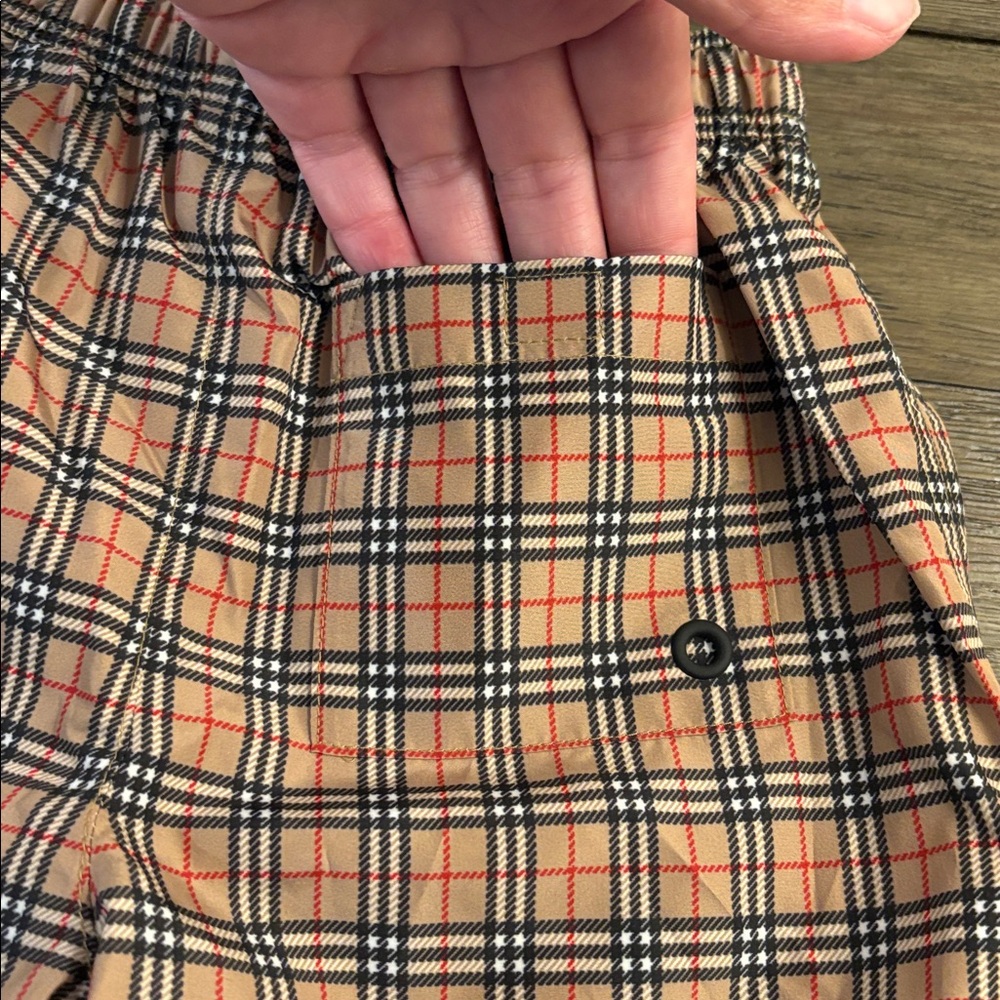NWT [Burberry] Authentic Luxury Plaid Swim Trunks Swimsuit Youth Toddler Sz 12M - Picture 4 of 7